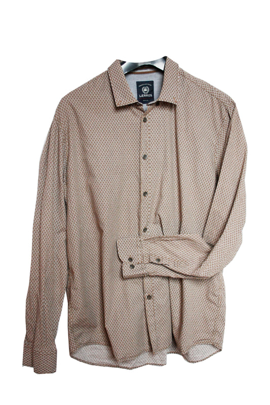 Showoberteil Ranchriding Geometrisch braun Herren L/XL