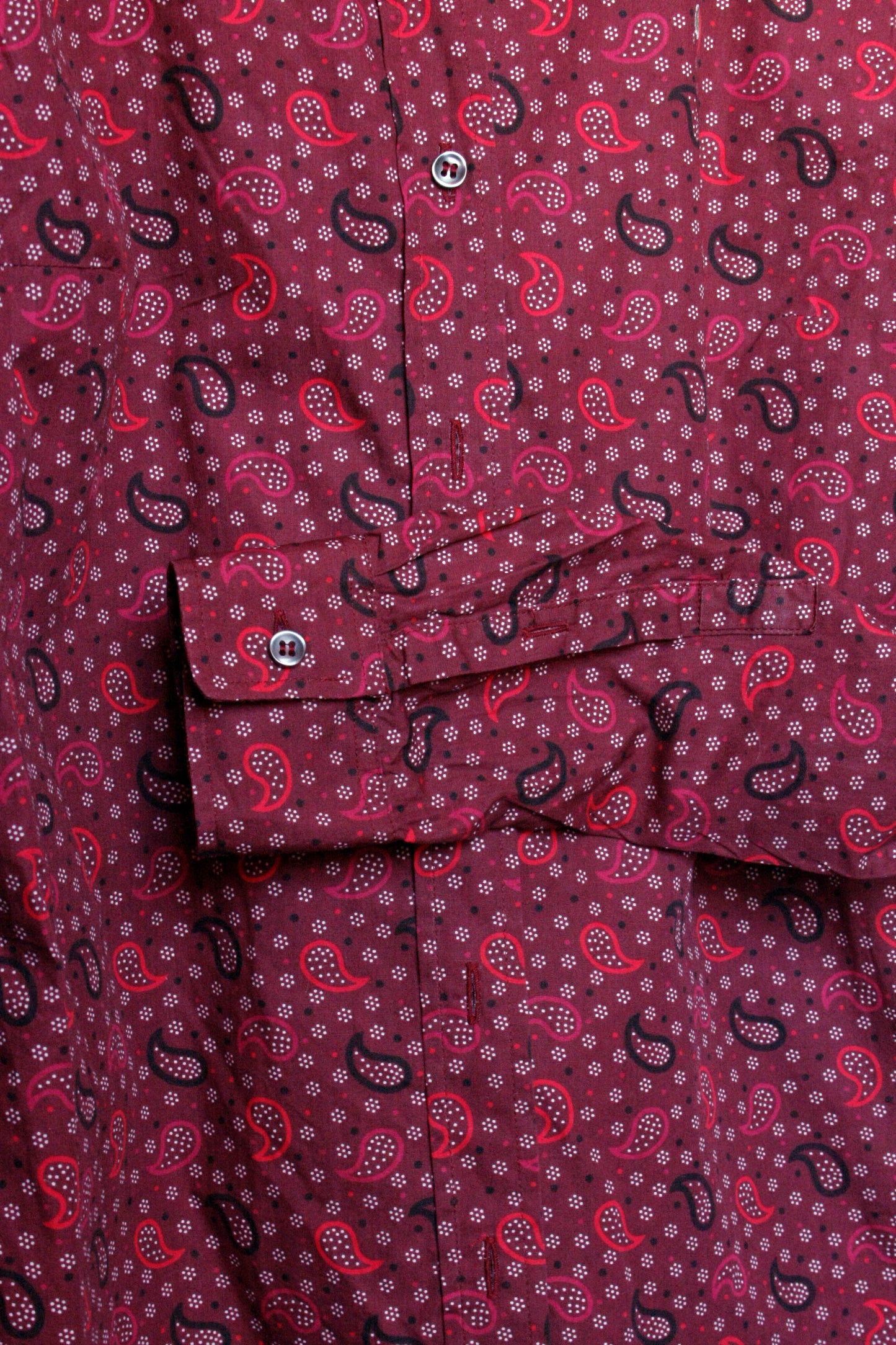 Showoberteil Ranchriding Paisley dunkelrot Damen XS/S