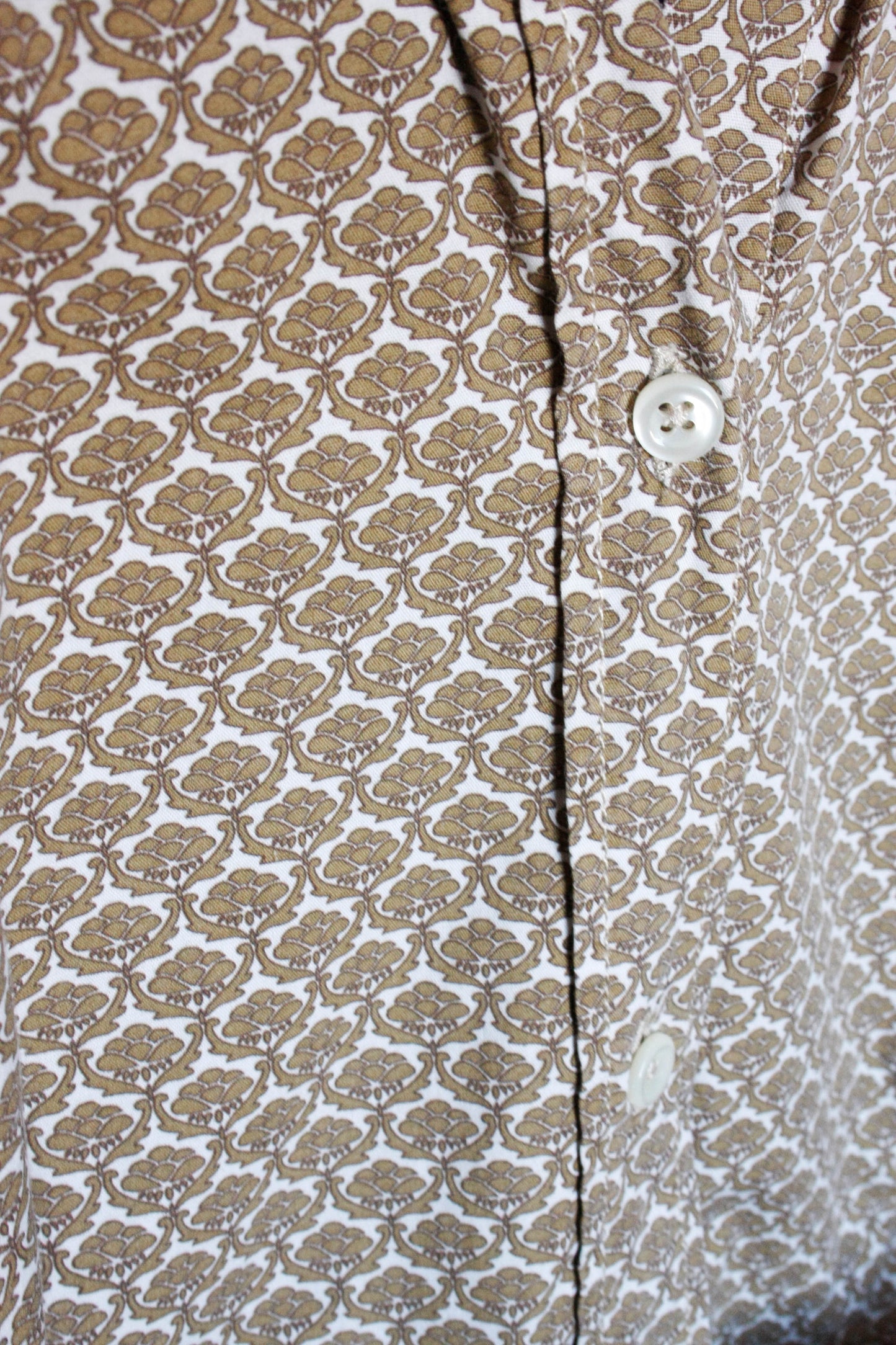 Vintage Showoberteil Ranchriding Floral braun Damen S