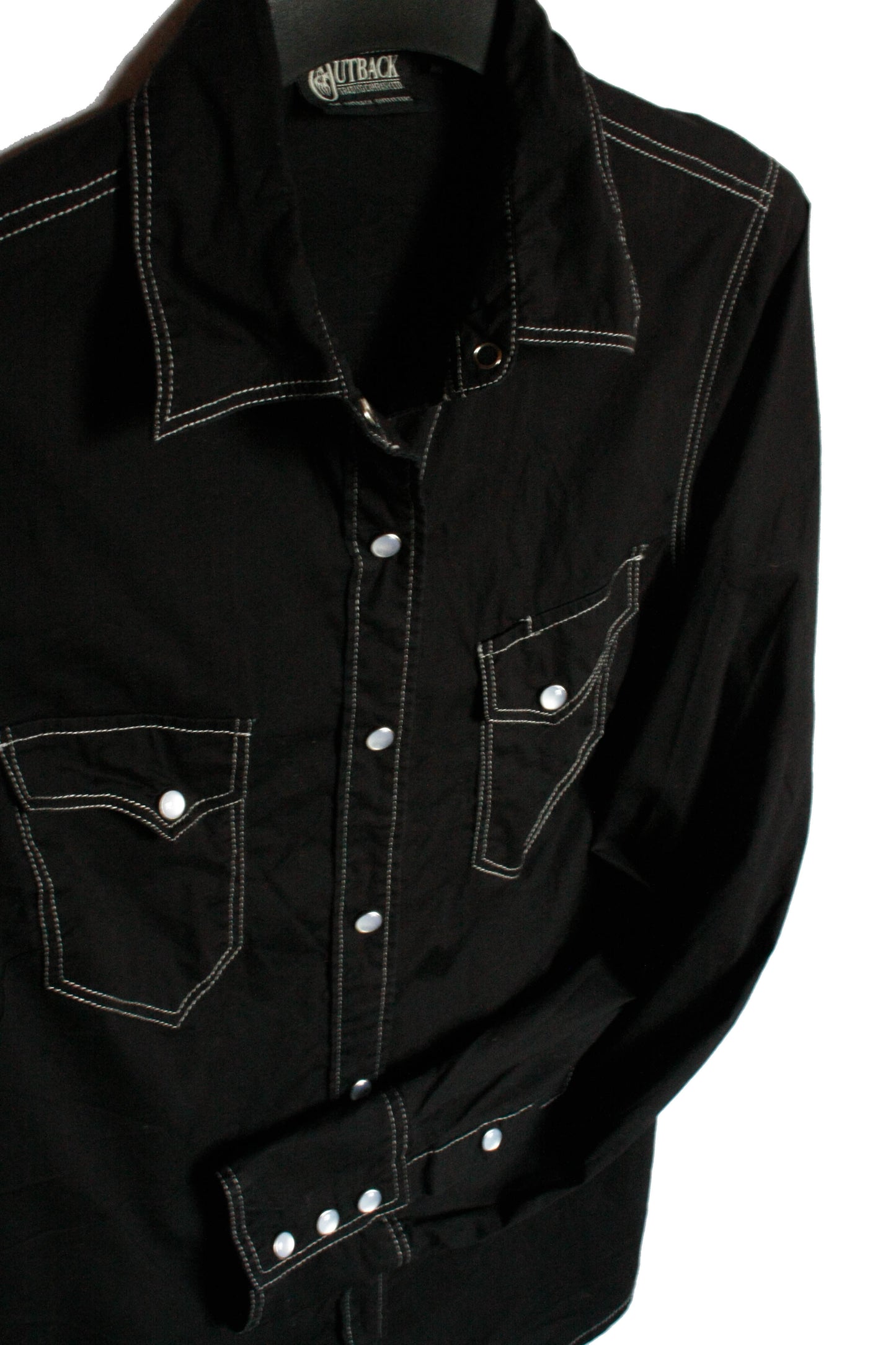 Vintage Showshirt Ranchriding Black Damen M