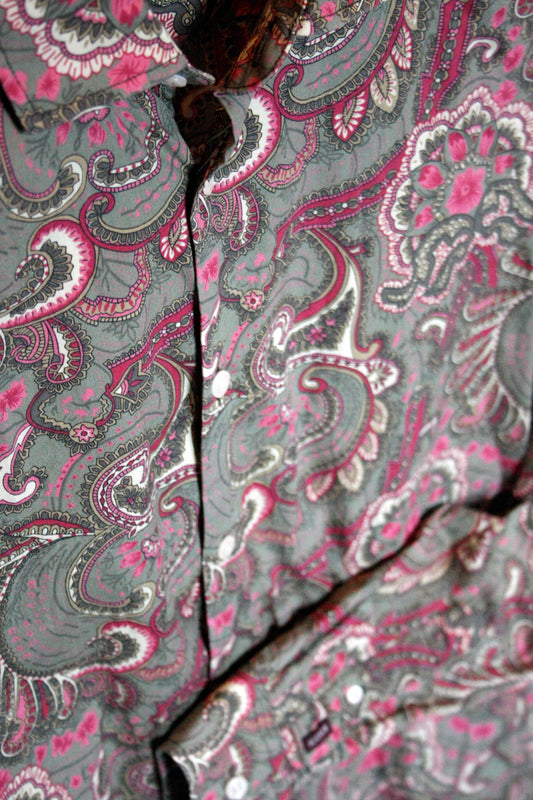 Showoberteil Paisley Khaki Herren M