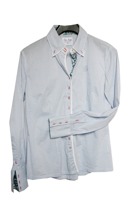 Showshirt Ranchriding Hemd hellblau Damen XL