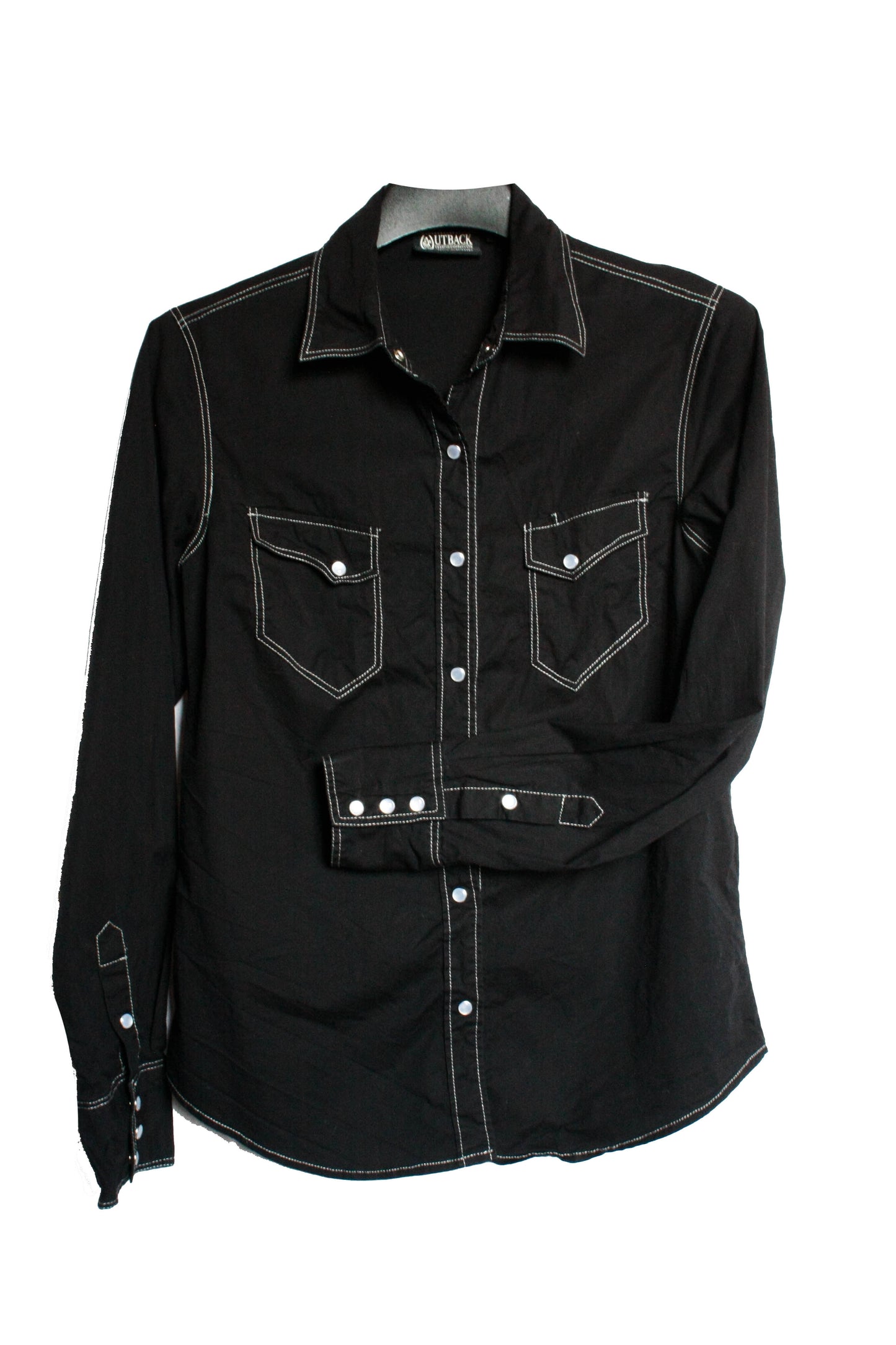 Vintage Showshirt Ranchriding Black Damen M