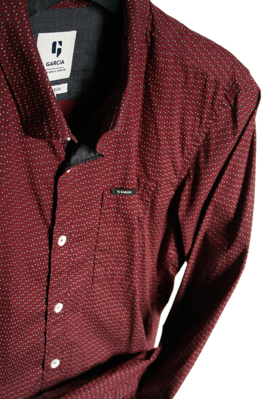 Showhemd Ranchriding Red Pattern Herren M