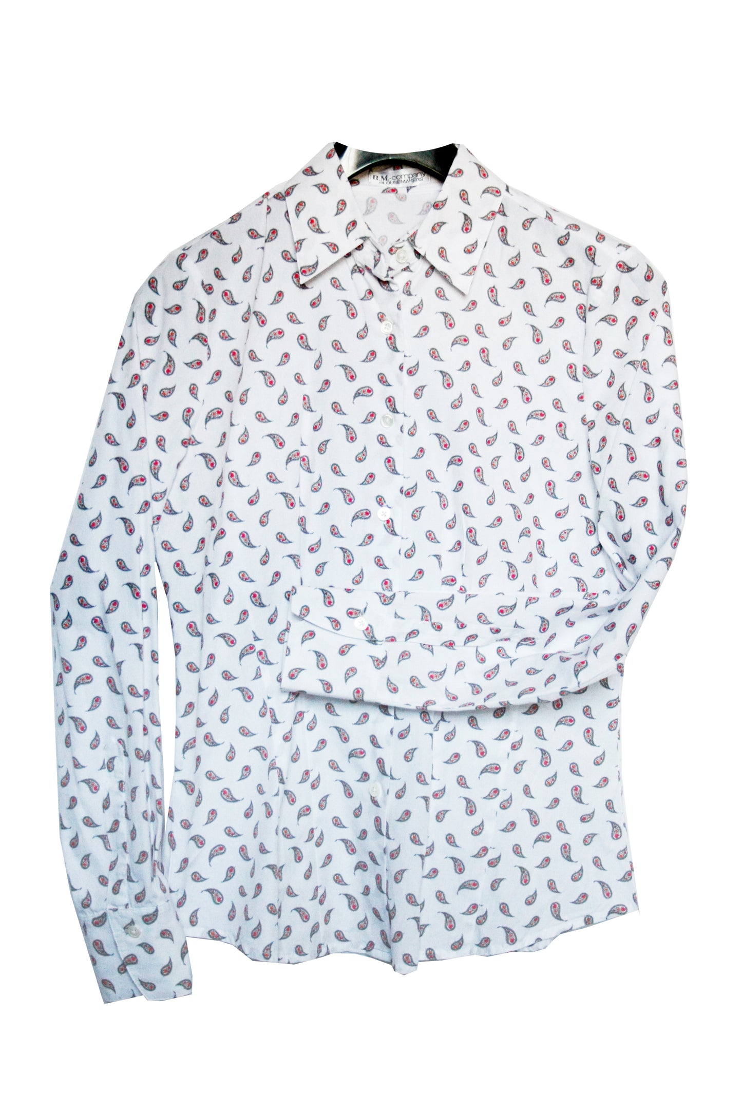 Showoberteil Ranchriding mini Paisley weiß Damen S/M