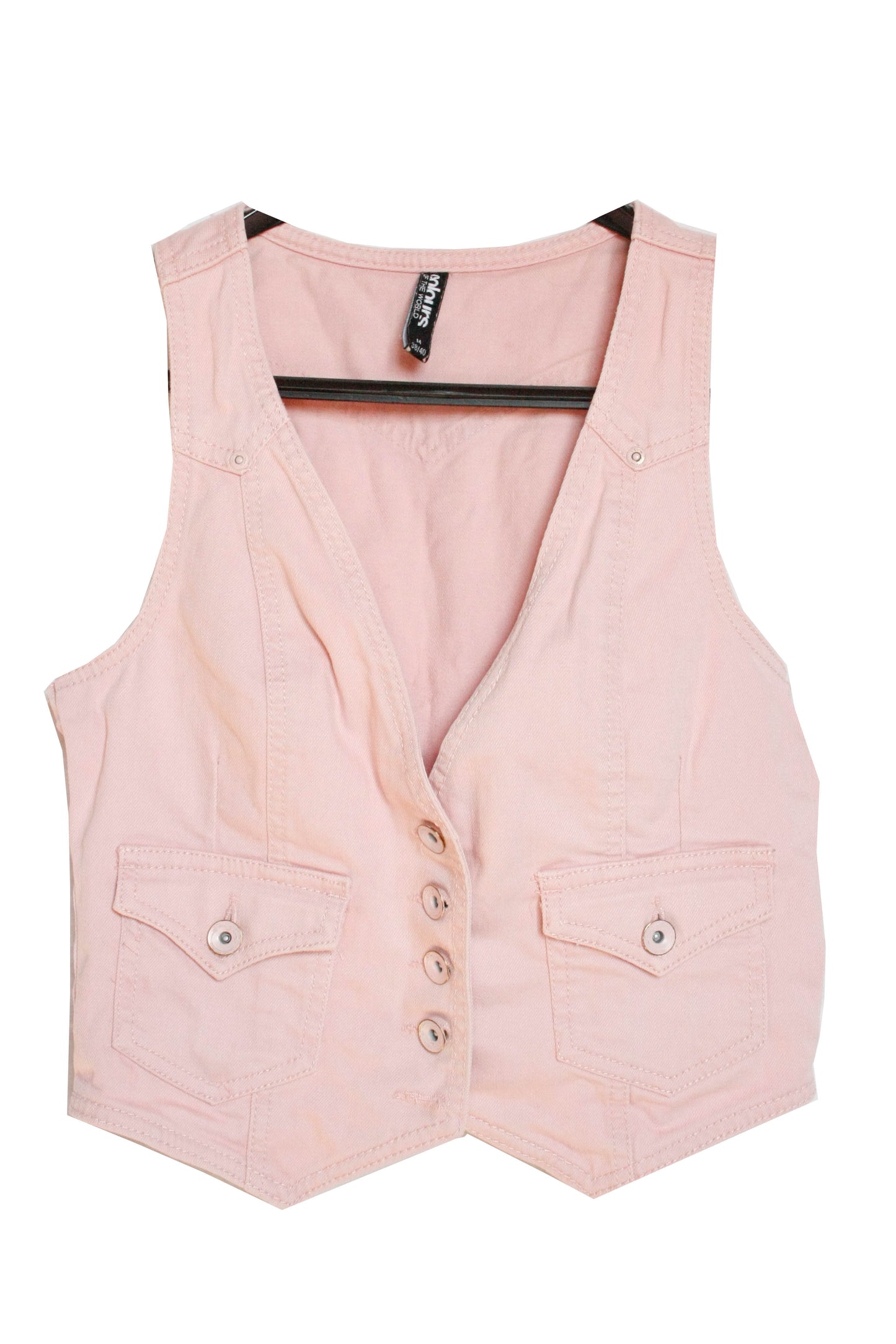 Ranch Riding Weste Jeans rosa Damen Gr. XS/S