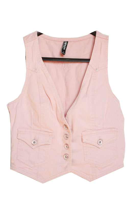 Ranch Riding Weste Jeans rosa Damen Gr. XS/S