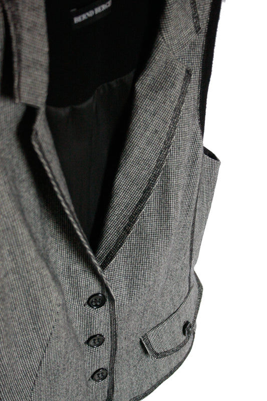 Vintage Ranch Riding Weste Tweed Damen S