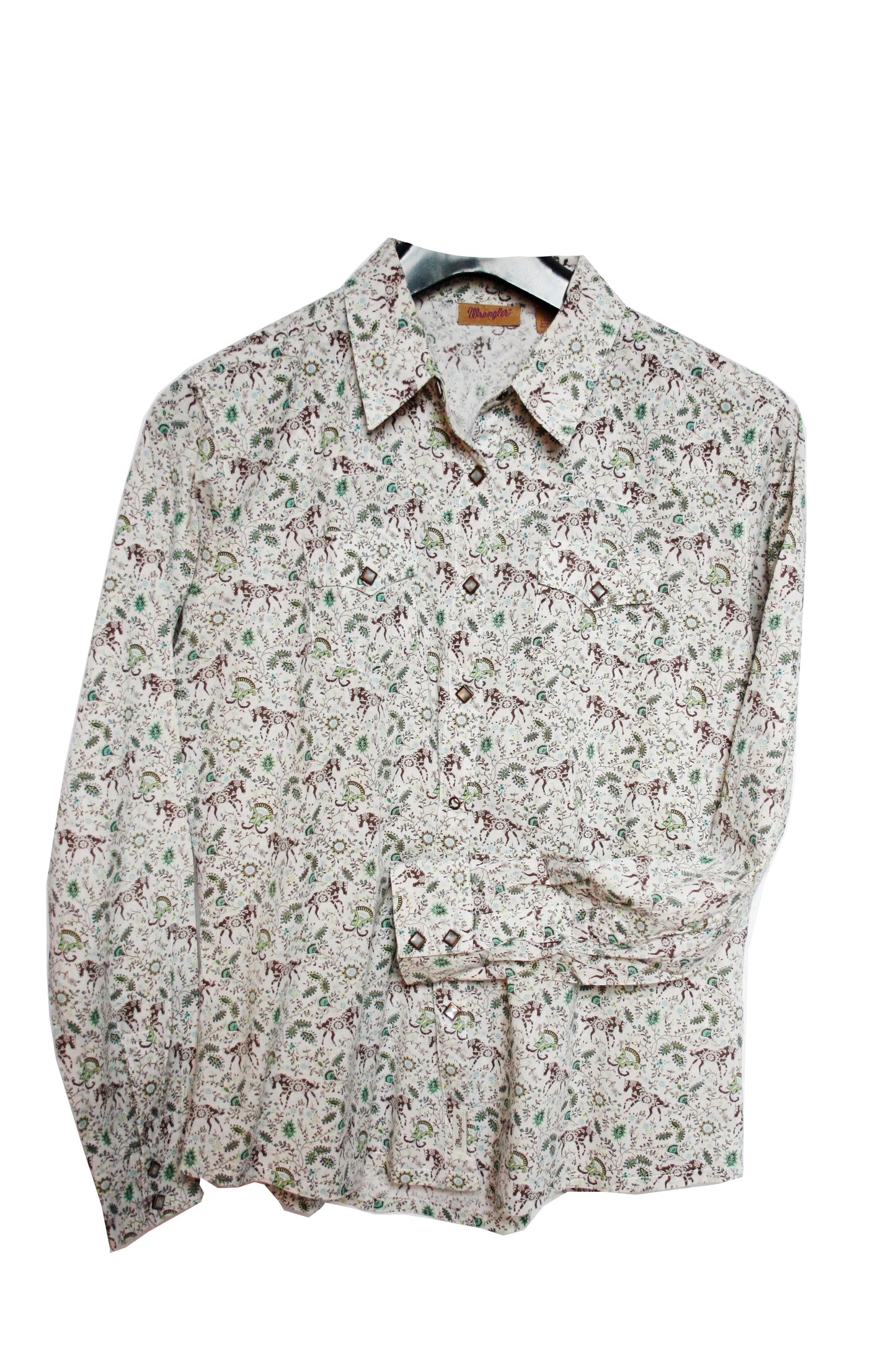 Vintage Showshirt Ranchriding Horse Damen M