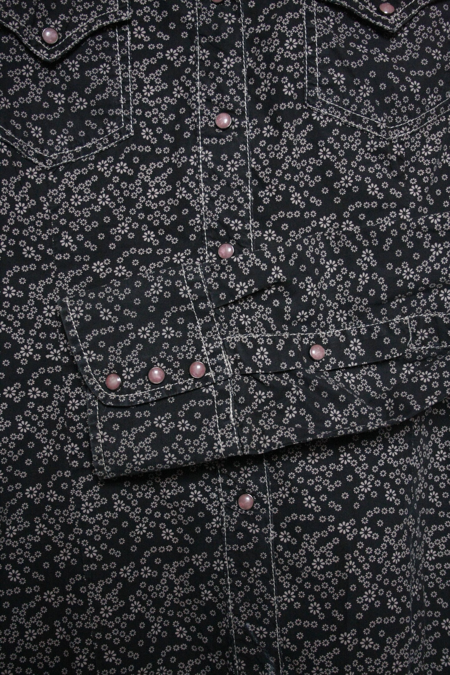 Vintage Showshirt Ranchriding deep blue Damen S