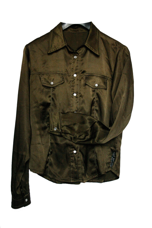 Showoberteil Reining/Pleasure/HMS satin green Damen L