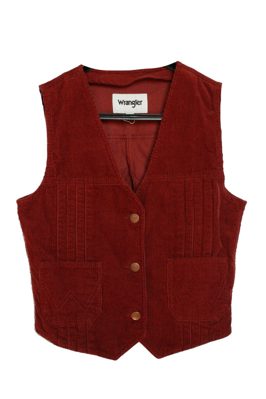Ranch Riding Weste Cord Rot Damen Gr.S