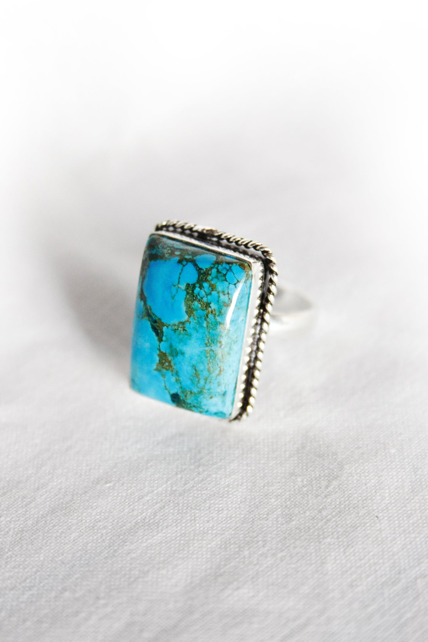 Ring Square Turqoise