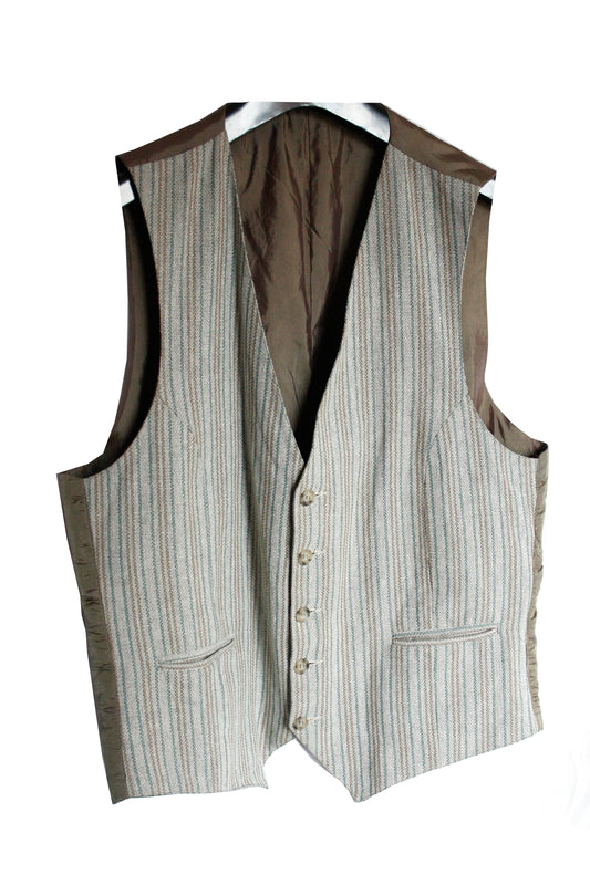 Vintage Ranch Riding Weste Stripes Herren M/L