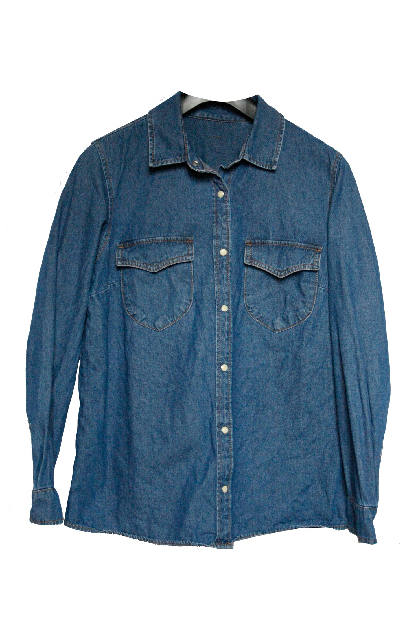 Vintage Denim Pearl Snap Unisex Größe M