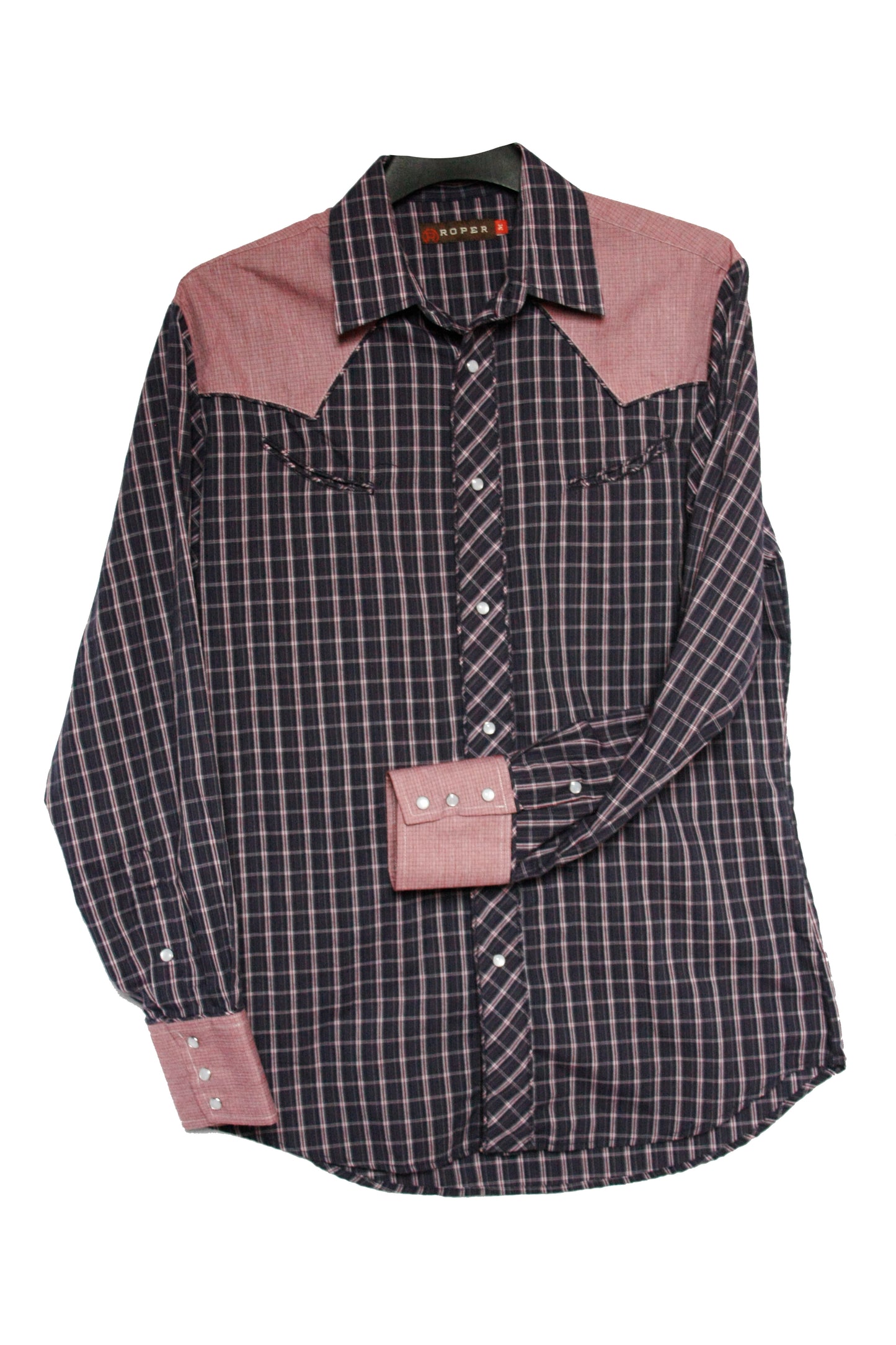 Vintage Showoberteil Pattern Grün Herren XL