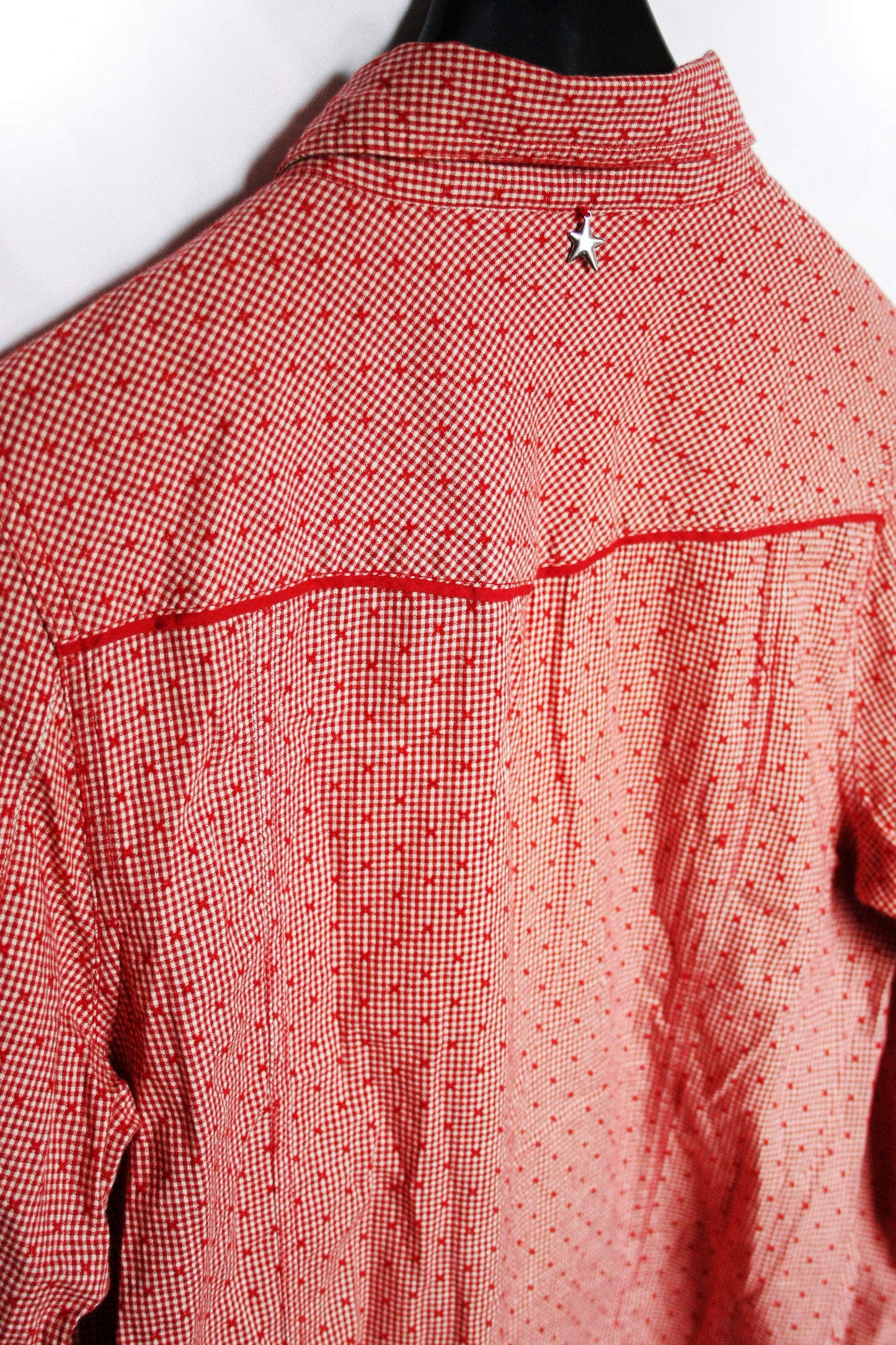 Vintage Showshirt Ranchriding rot Größe S/M