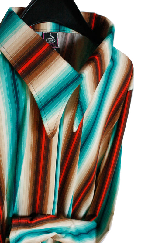 Showoberteil Ranchriding Stripes bunt Damen XL