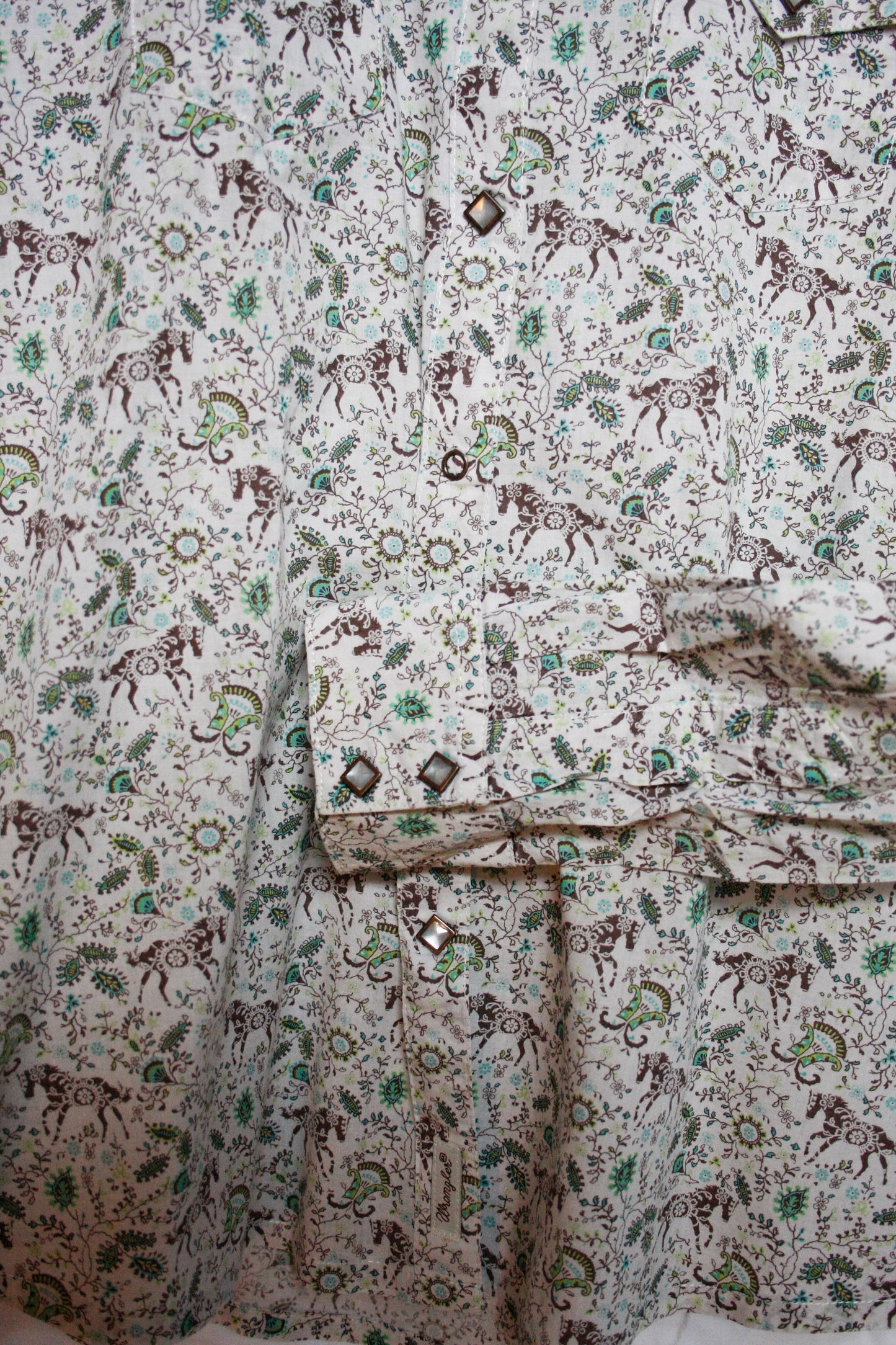 Vintage Showshirt Ranchriding Horse Damen M