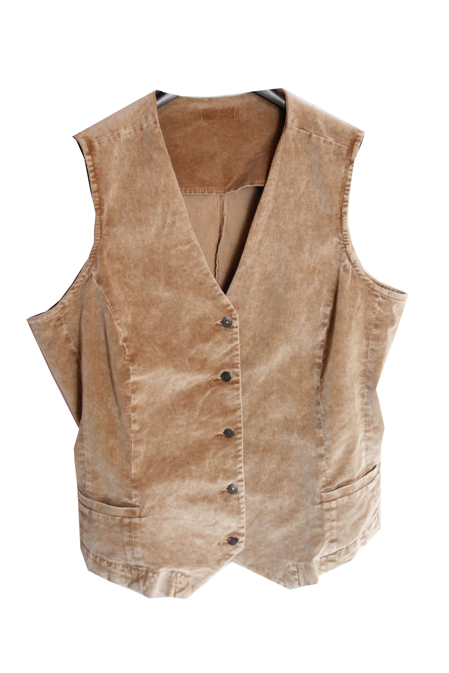 Ranch Riding Weste Cord Beige Damen XXL