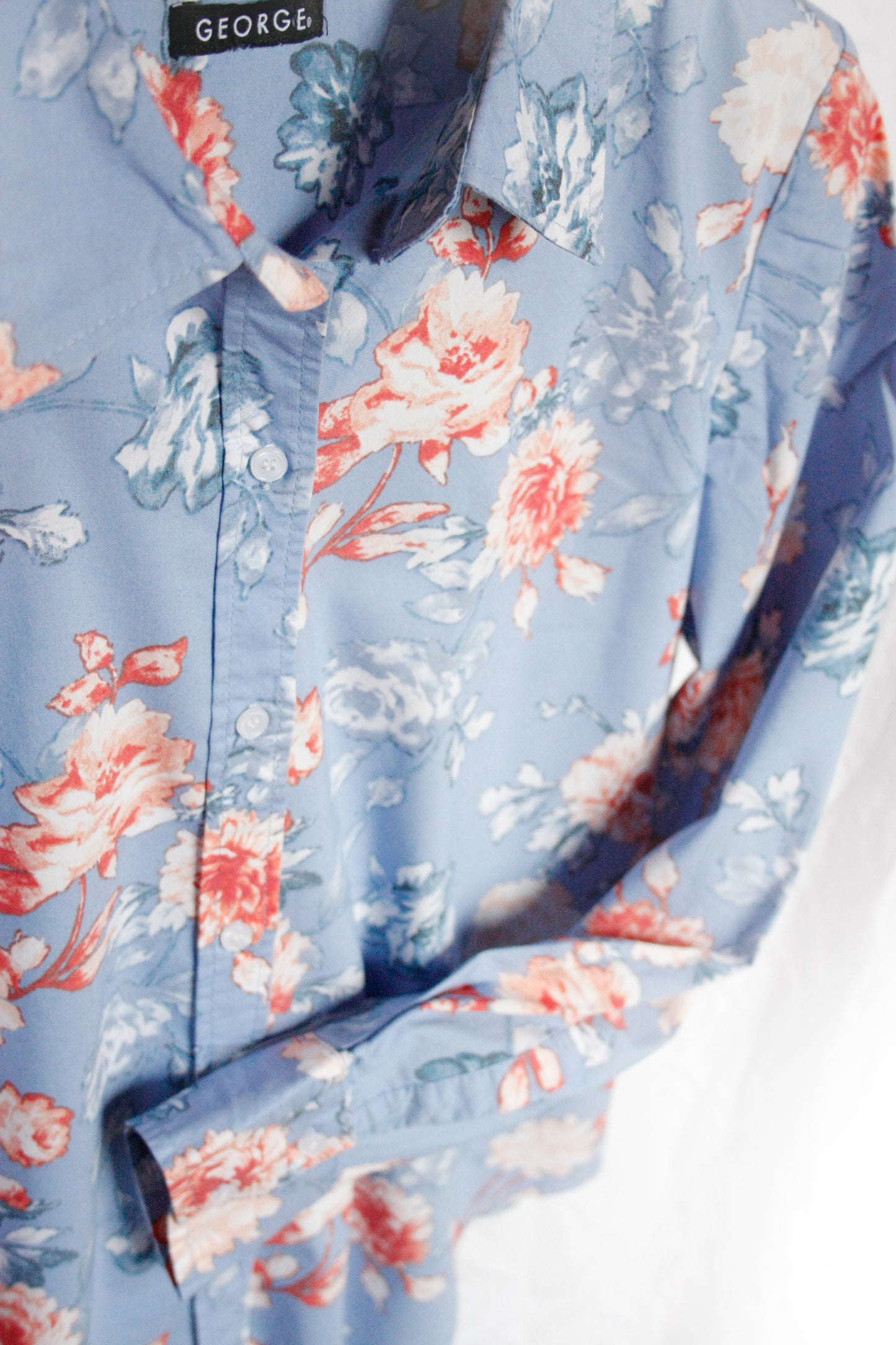 Showoberteil Ranchriding floralhellblau Damen M