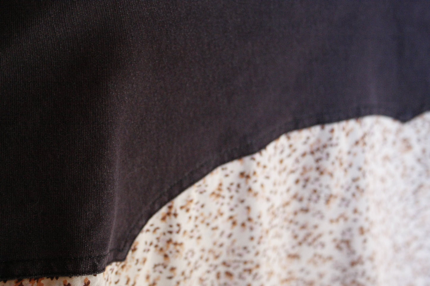 Vintage Showoberteil Beige/Jeans Damen S