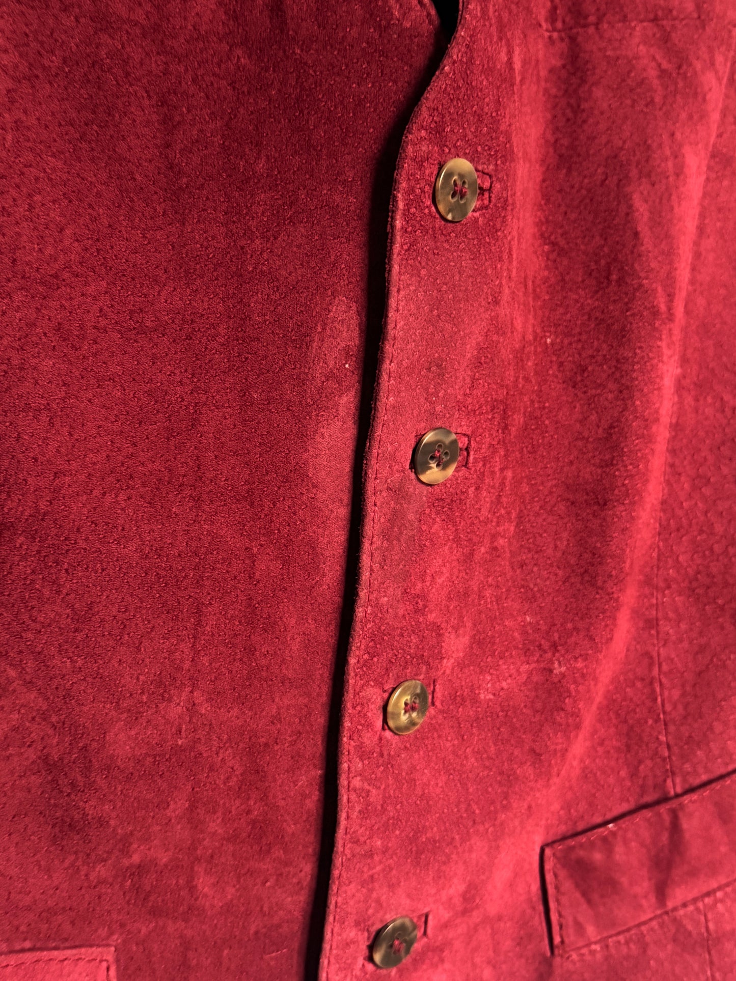 Ranch Riding Weste Leder Berry Unisex L